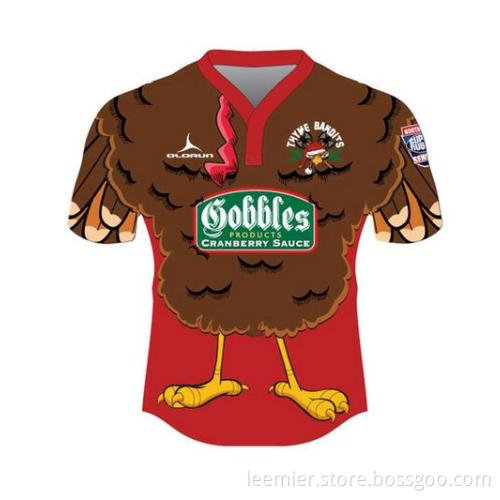 New Arrival Christmas Design Custom Rugby Jersey